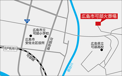広島市可部火葬場　地図